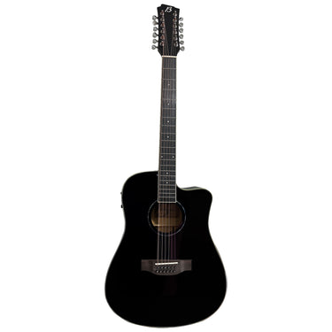 Guitarra Acustica Bamboo Negra C/funda 41